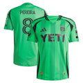 Men's Austin FC Daniel Pereira Green 2025 The Heartbeat Kit Authentic Player Jersey