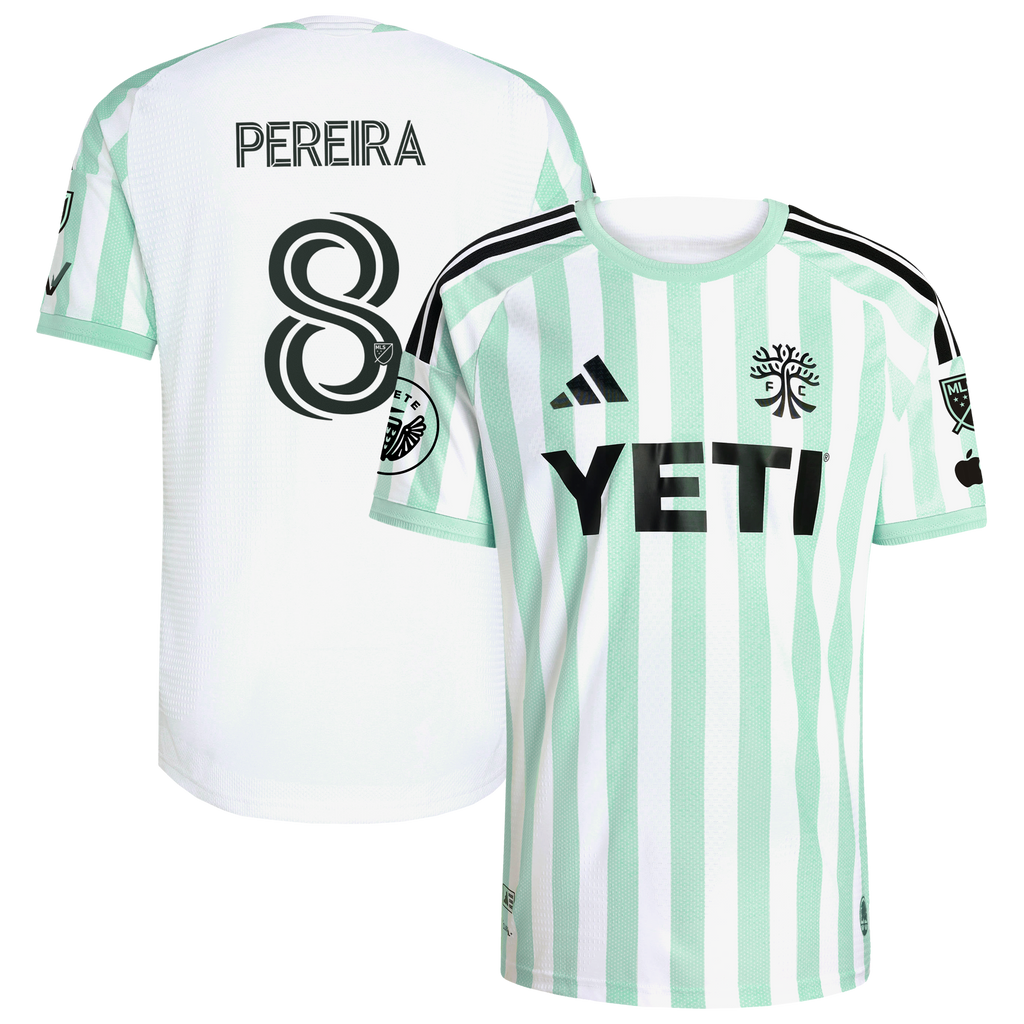 Men's Austin FC Daniel Pereira White 2026 The Rooted Kit On-Field Authentic Patch Jersey