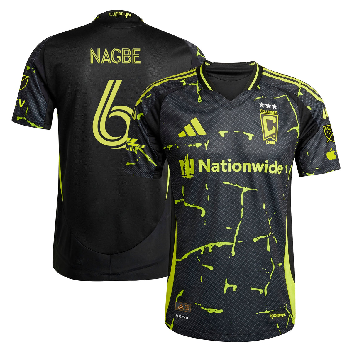 Men's Columbus Crew Darlington Nagbe Black 2025 The Goosebumps Kit Authentic Player Jersey