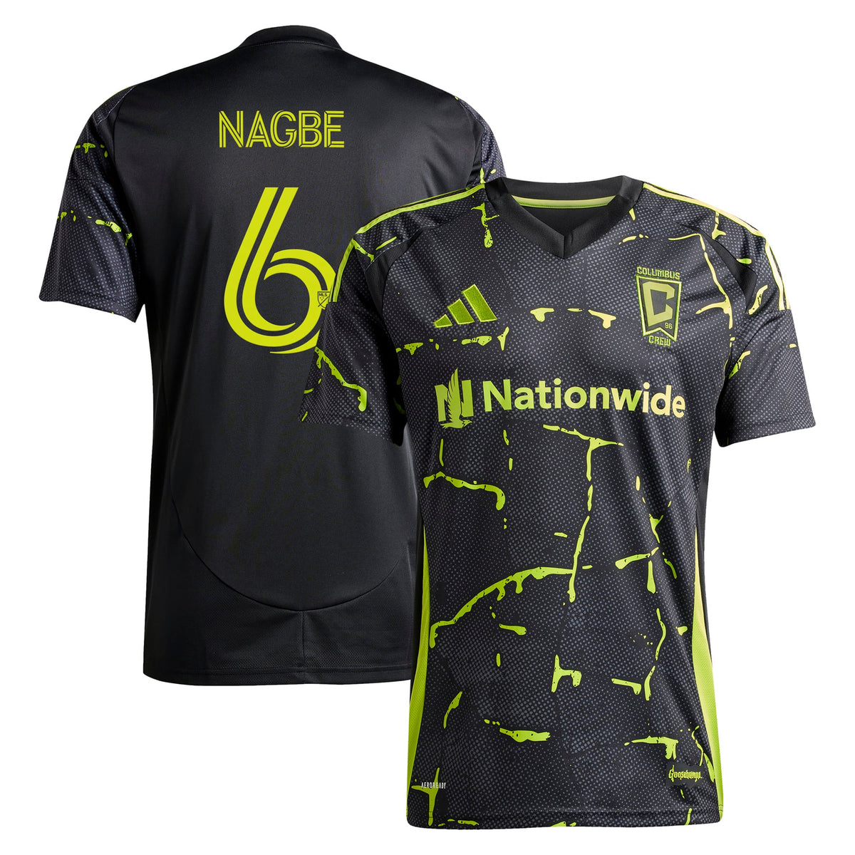 Men's Columbus Crew Darlington Nagbe Black 2025 The Goosebumps Kit Replica Player Jersey
