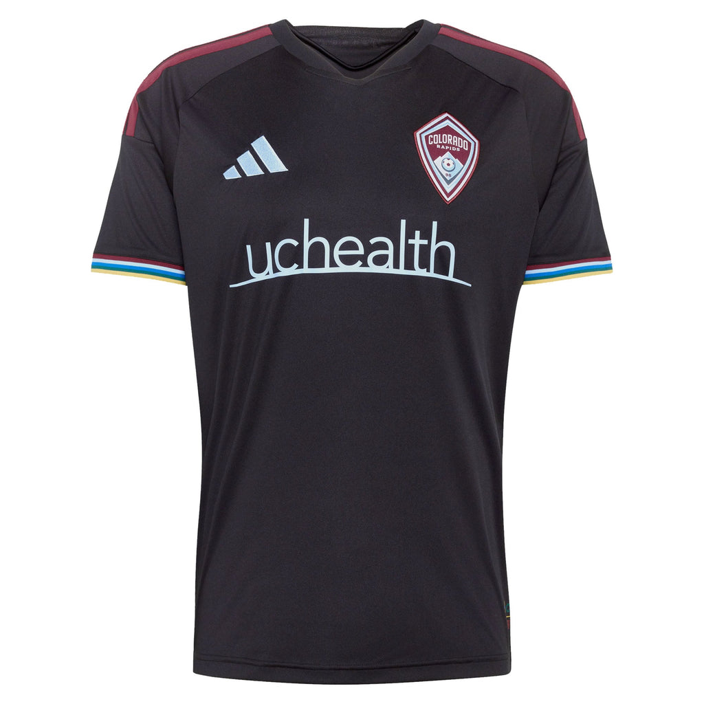 Men's Colorado Rapids Darren Yapi Black 2026 Colorful Colorado Replica Jersey