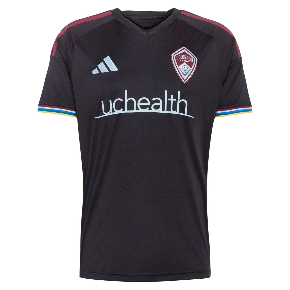 Men's Colorado Rapids Darren Yapi Black 2026 Colorful Colorado Replica Jersey