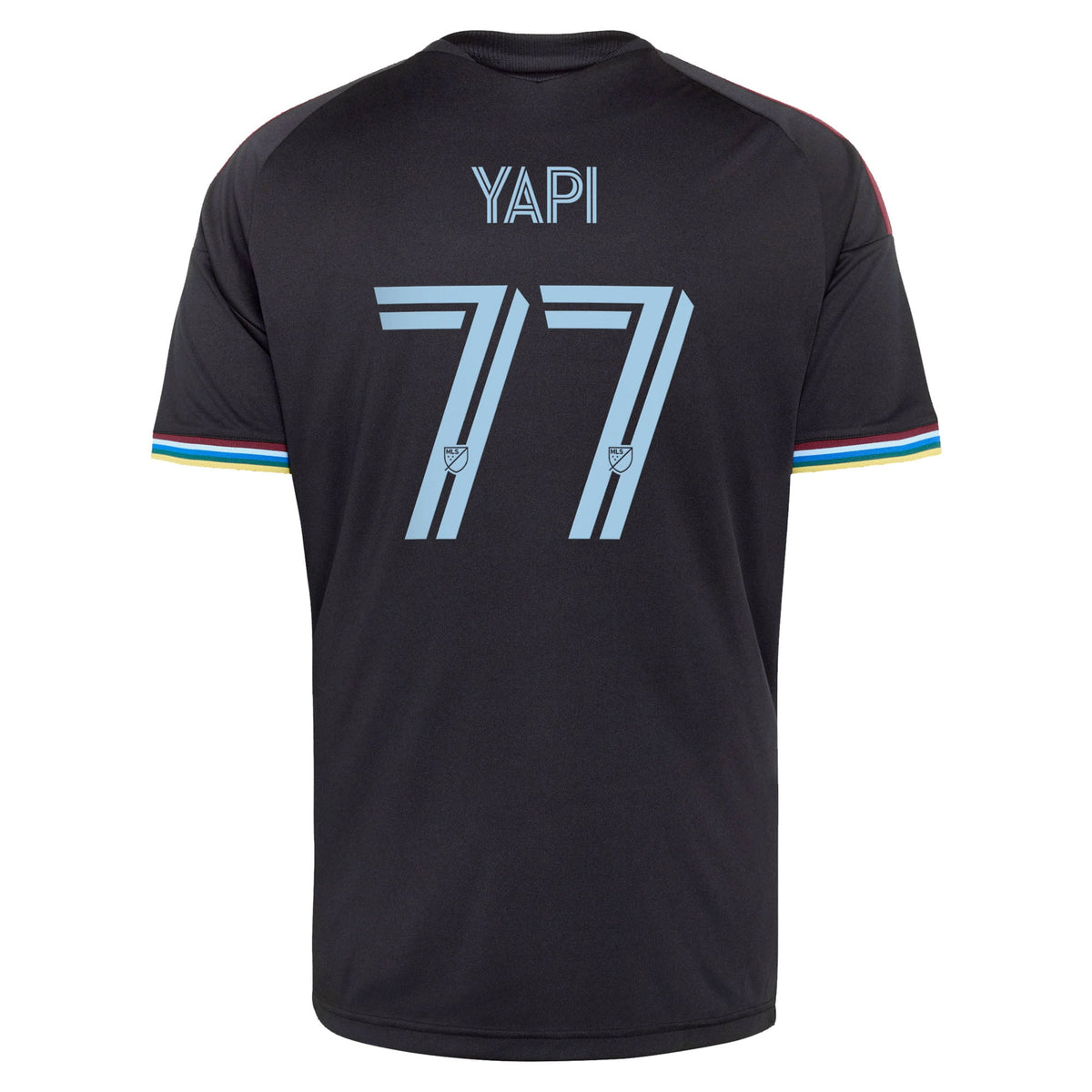 Men's Colorado Rapids Darren Yapi Black 2026 Colorful Colorado Replica Jersey