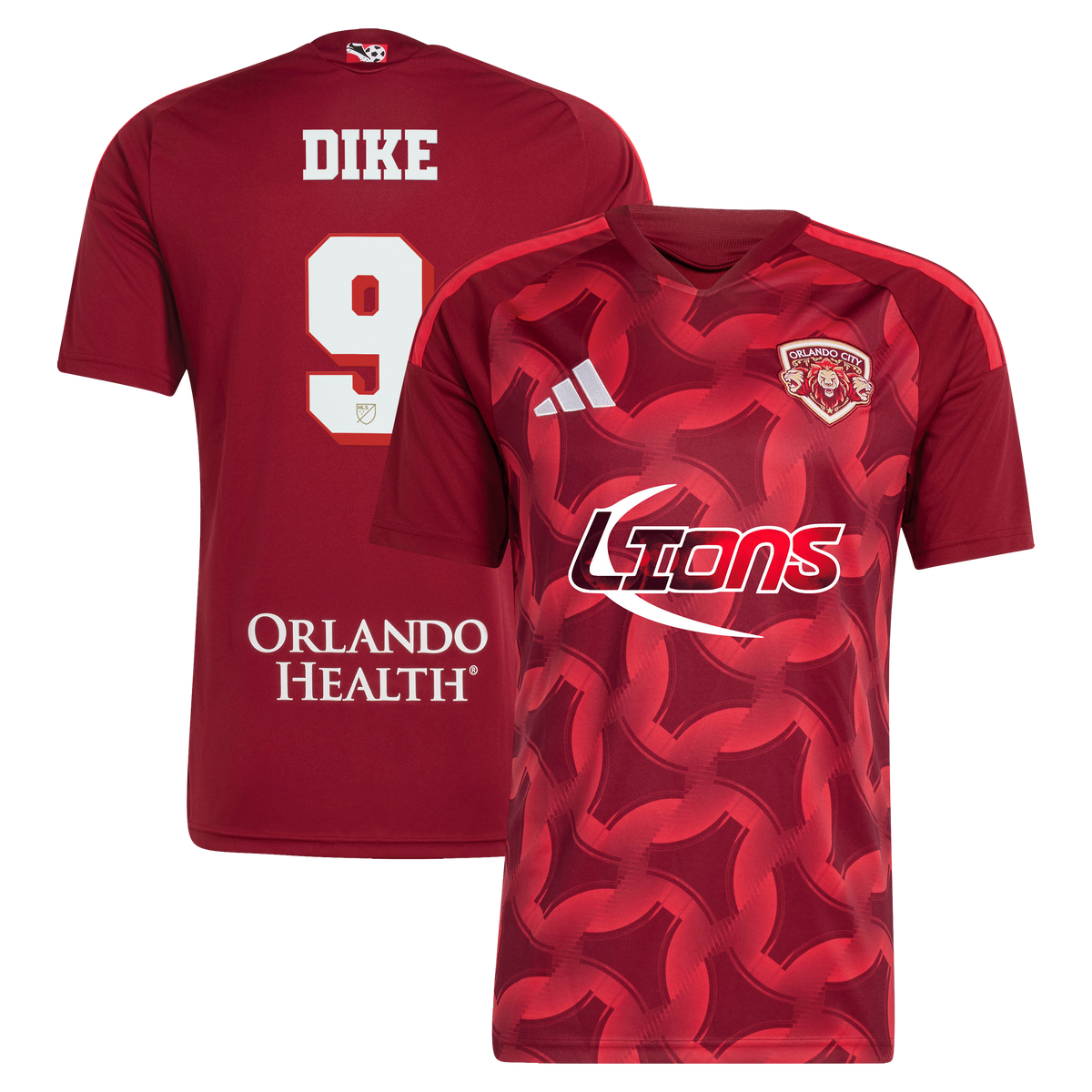 Men's Orlando City SC Daryl Dike Red 2026 Archive Replica Jersey