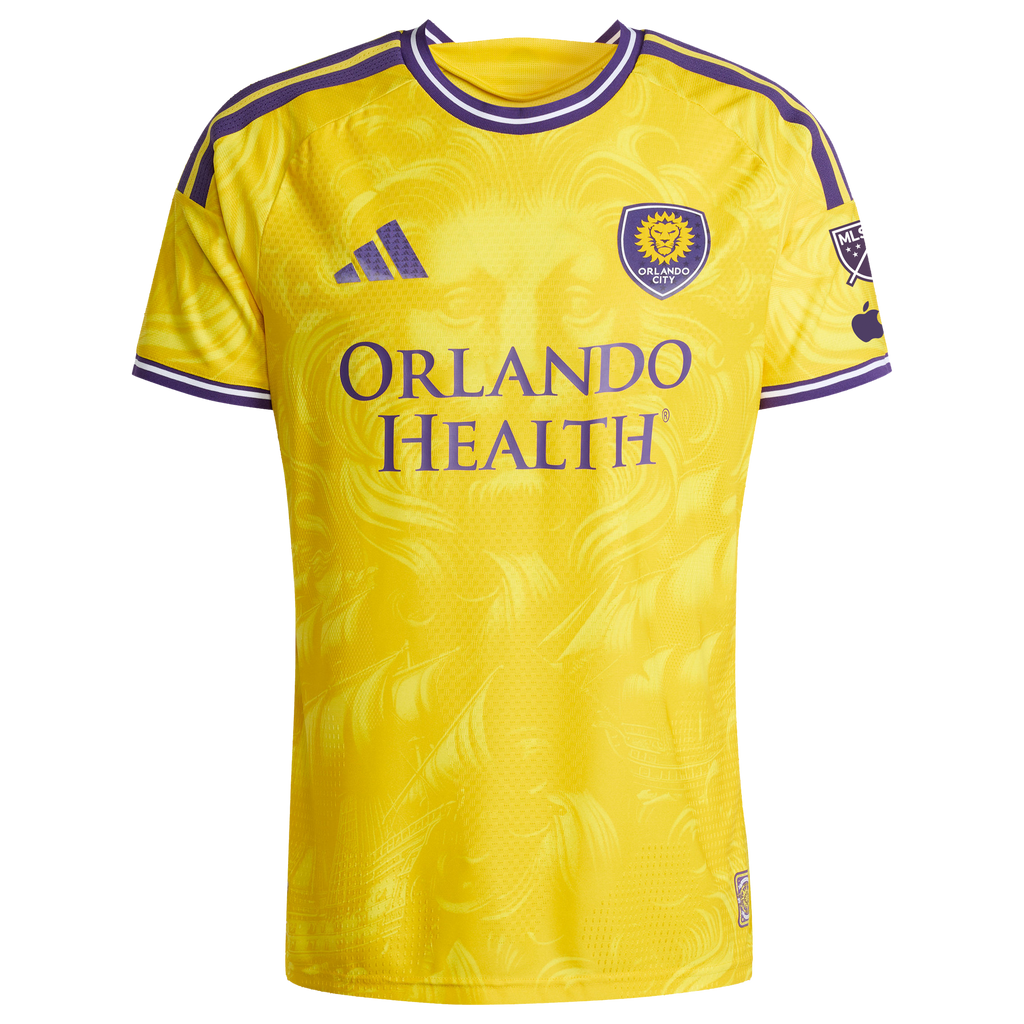 Men's Orlando City SC Daryl Dike Yellow 2026 Sunken Treasure Kit Secondary On-Field Authentic Jersey