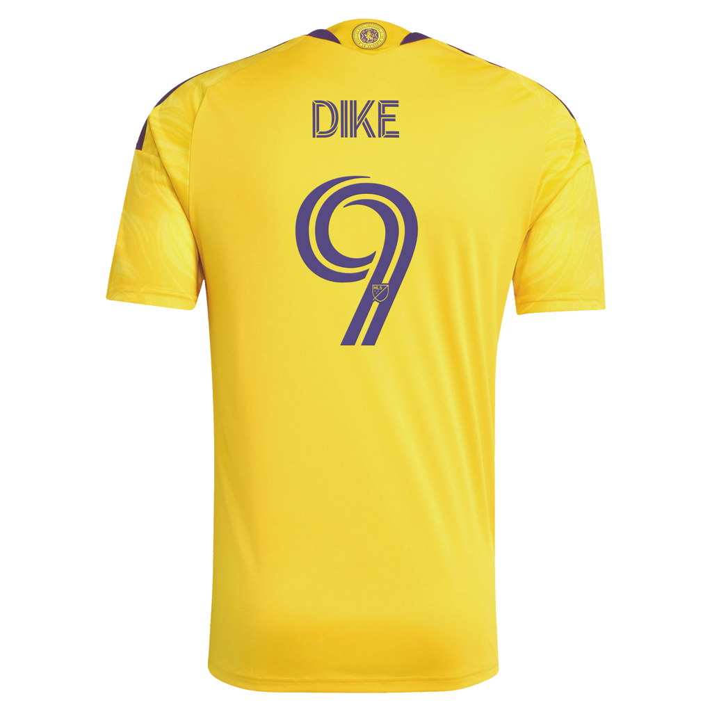 Men's Orlando City SC Daryl Dike Yellow 2026 Sunken Treasure Kit Secondary Replica Jersey