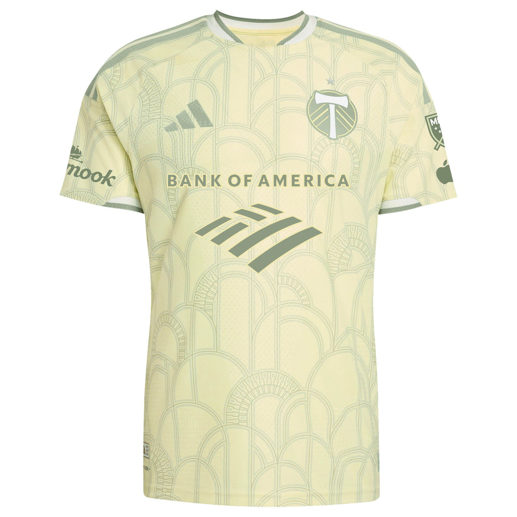Men's Portland Timbers David Da Costa Yellow 2026 Civic Stadium Kit On-Field Authentic Patch Jersey