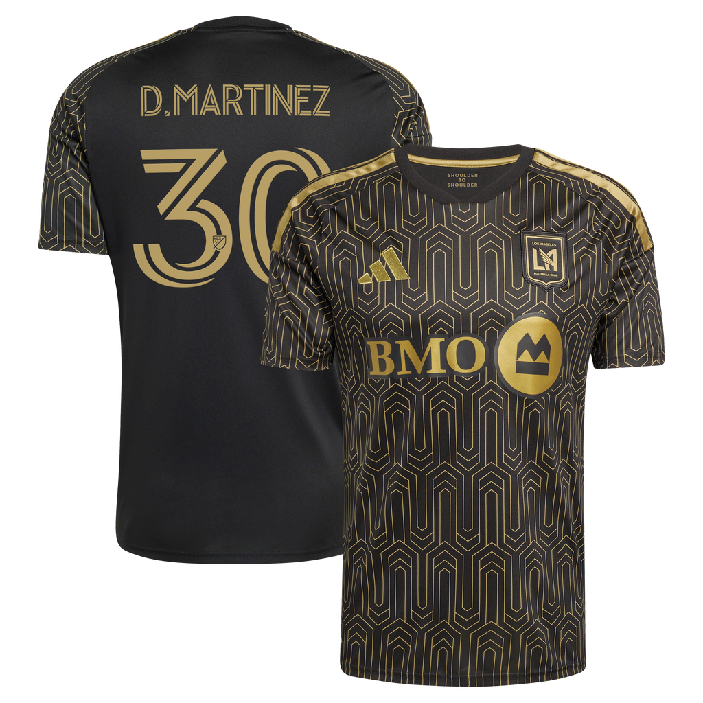 Men's LAFC David Martínez Black 2026 Primary Kit Replica Jersey