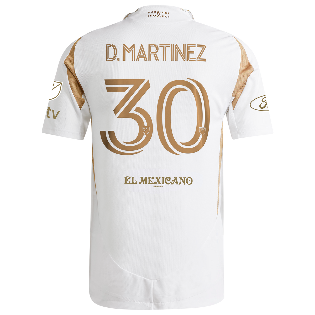 Men's LAFC David Martinez White 2025 Secondary Authentic Player Jersey