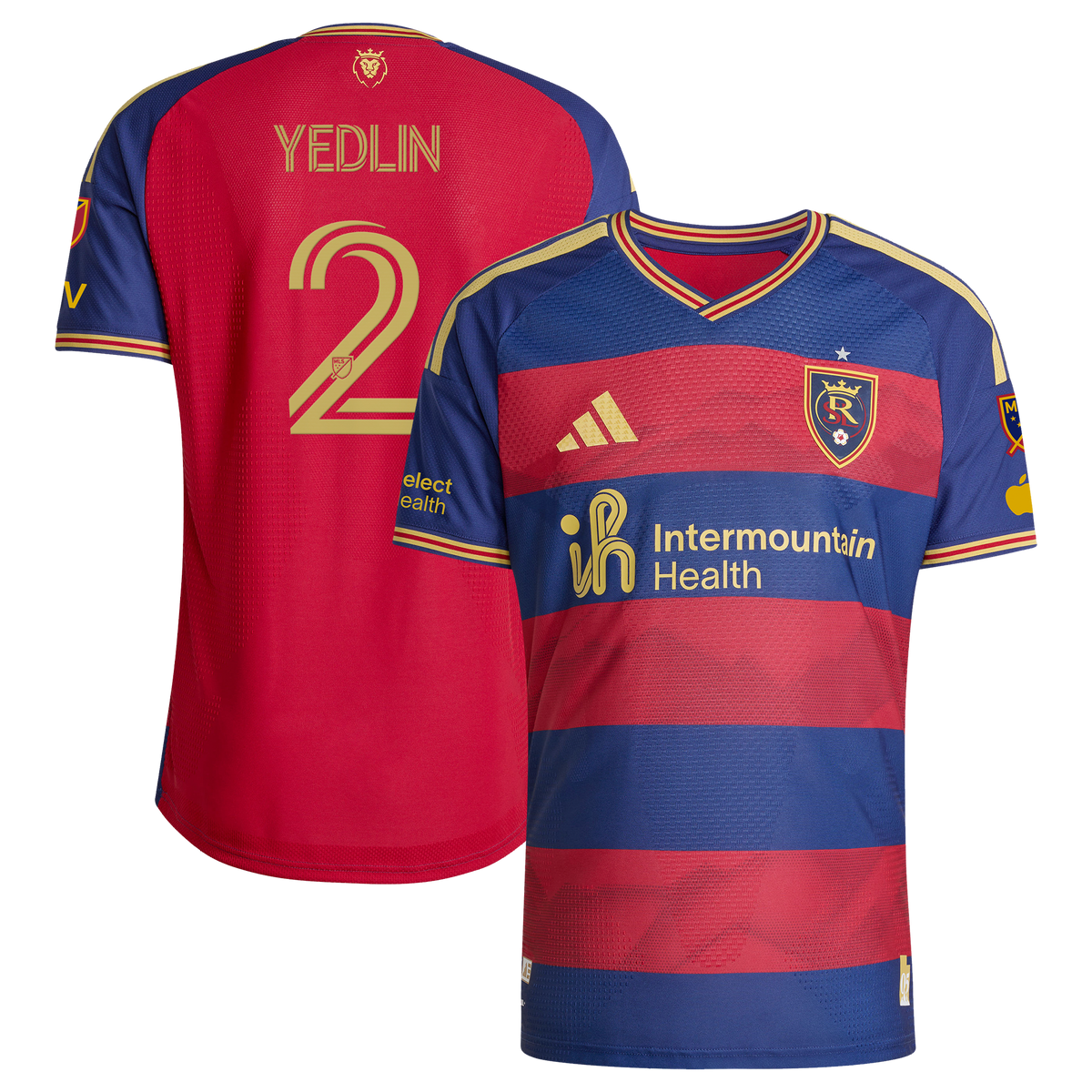 Men's Real Salt Lake DeAndre Yedlin Red 2026 The Switchback On-Field Authentic Patch Jersey