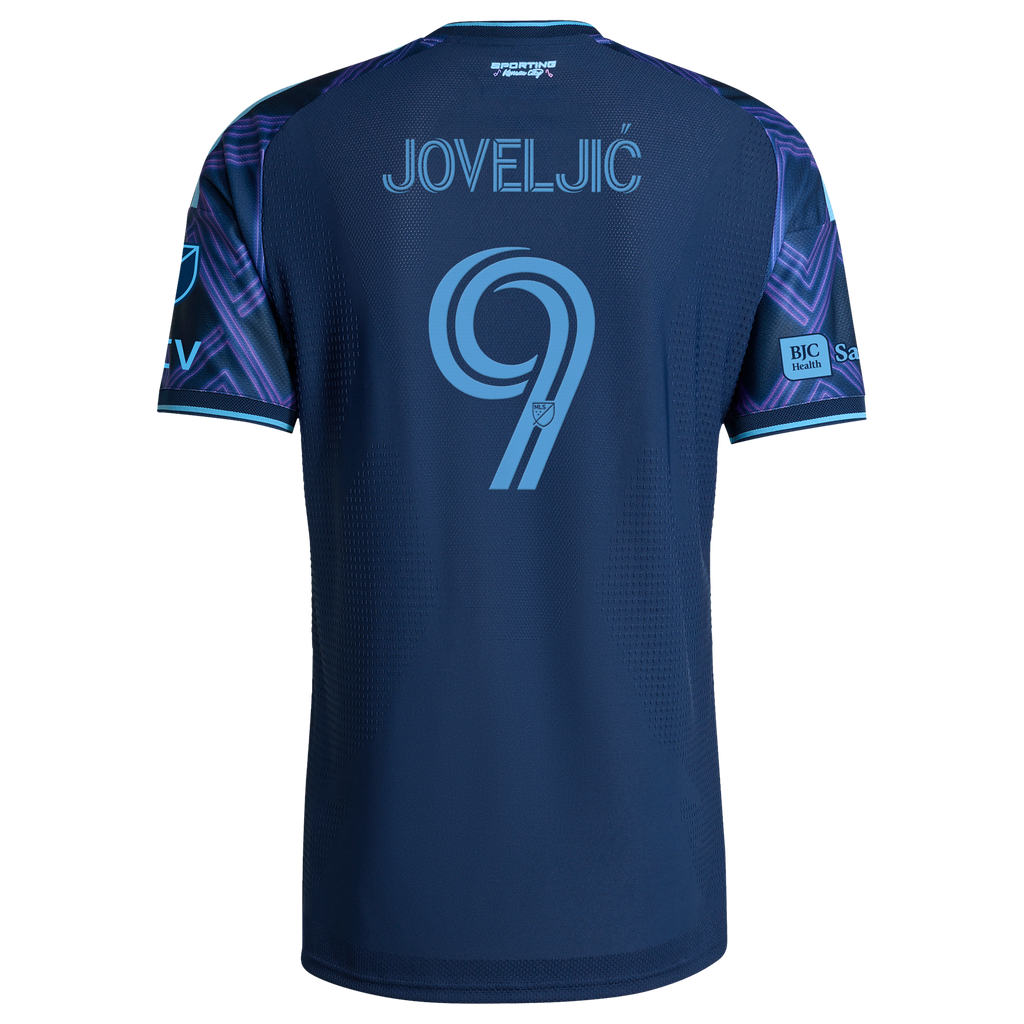 Men's Sporting Kansas City Dejan Joveljic Blue 2026 The 18th & Vine Kit On-Field Authentic Patch Jersey