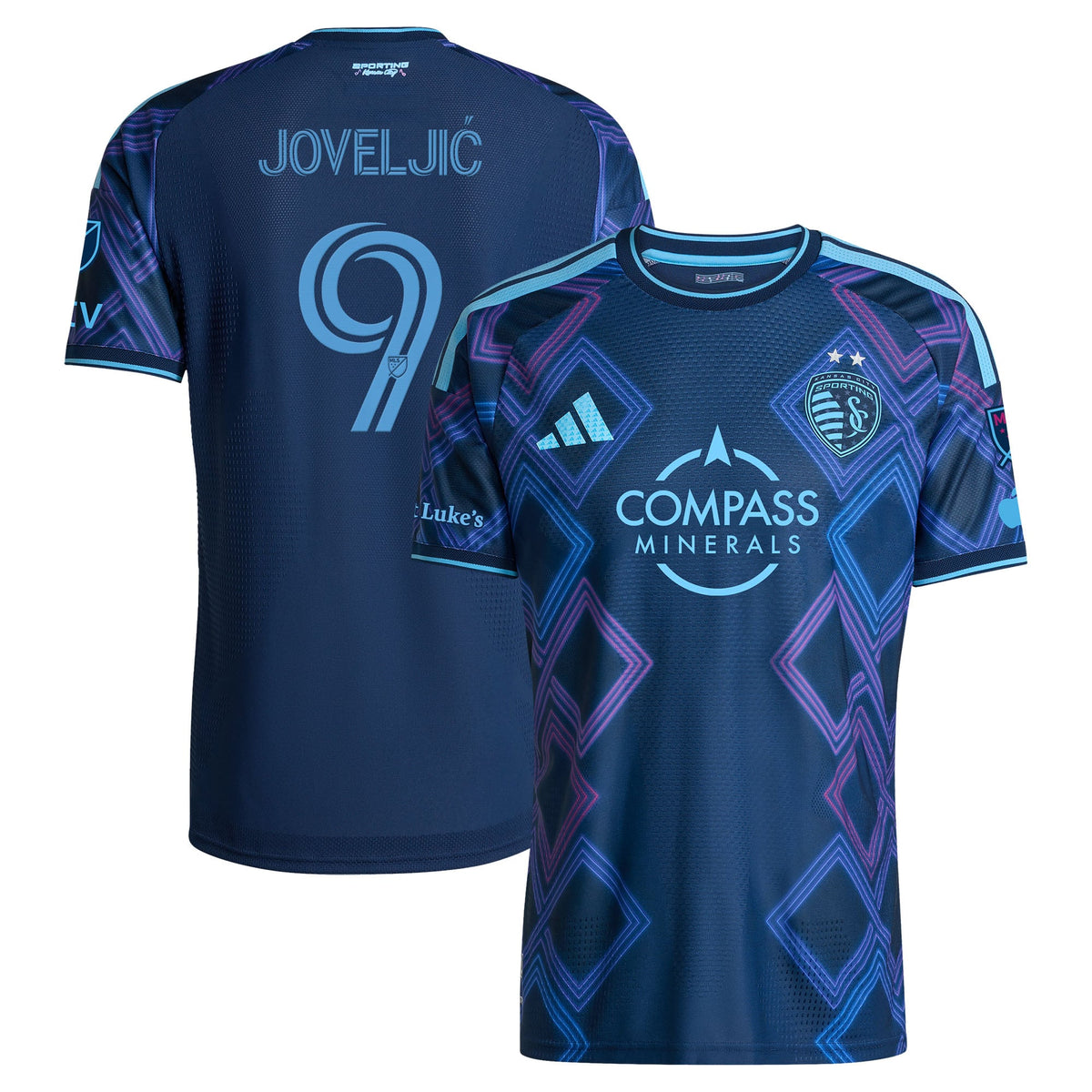 Men's Sporting Kansas City Dejan Joveljic Blue 2026 The 18th & Vine Kit On-Field Authentic Patch Jersey