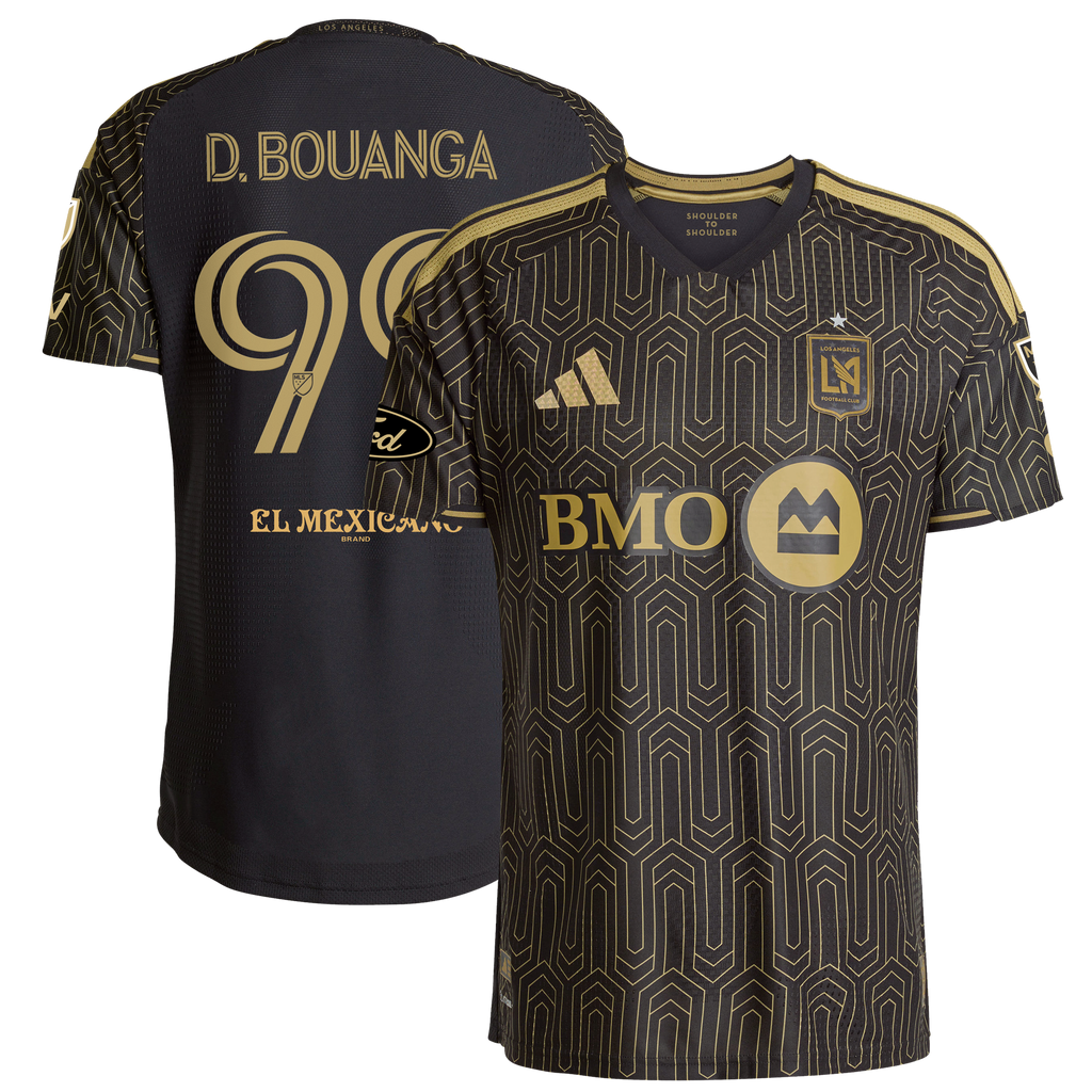 Men's LAFC Denis Bouanga Black 2026 2026 Primary Kit On-Field Authentic Patch Jersey