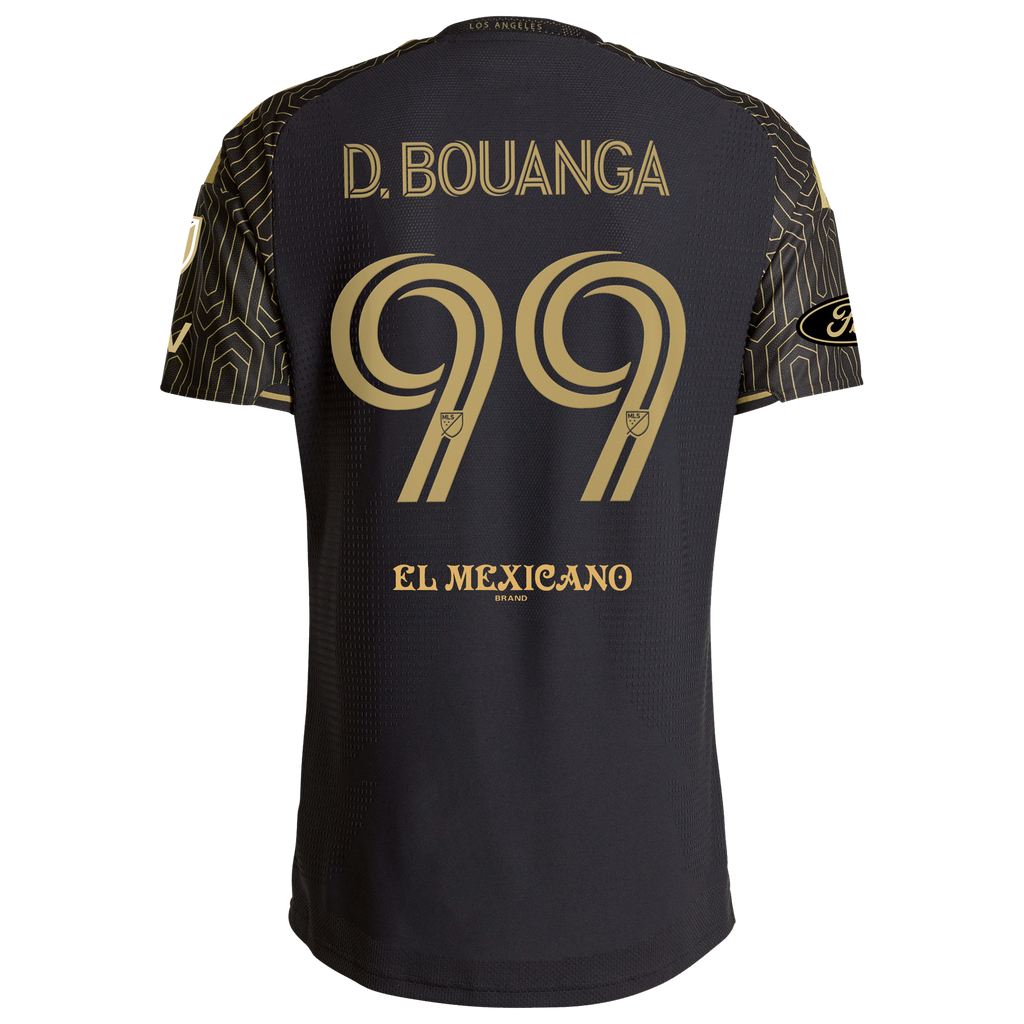 Men's LAFC Denis Bouanga Black 2026 2026 Primary Kit On-Field Authentic Patch Jersey