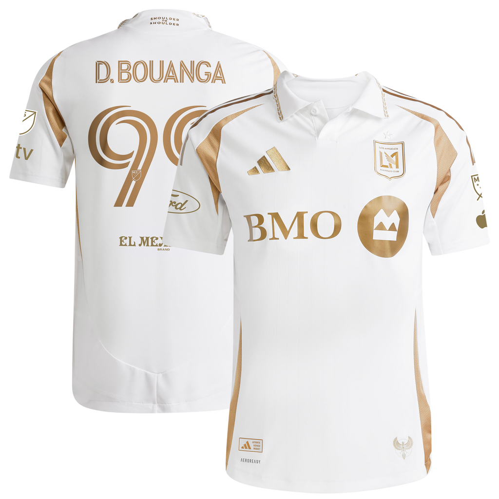 Men's LAFC Denis Bouanga White 2025 Secondary Authentic Player Jersey