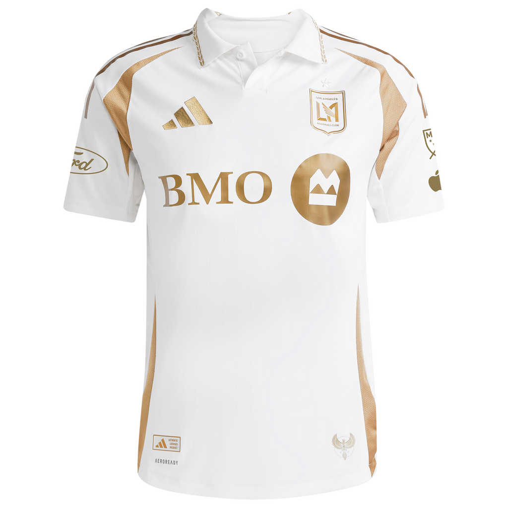 Men's LAFC Denis Bouanga White 2025 Secondary Authentic Player Jersey