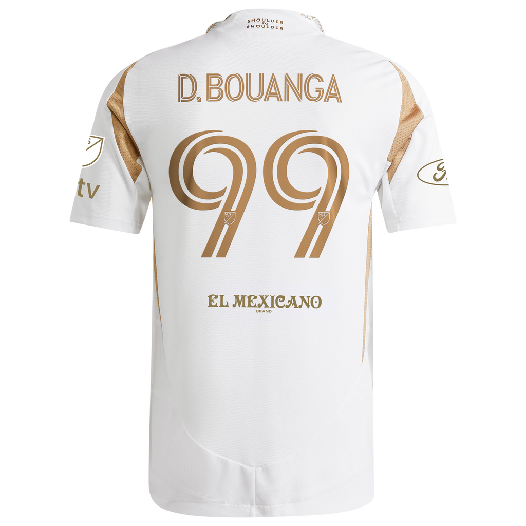 Men's LAFC Denis Bouanga White 2025 Secondary Authentic Player Jersey