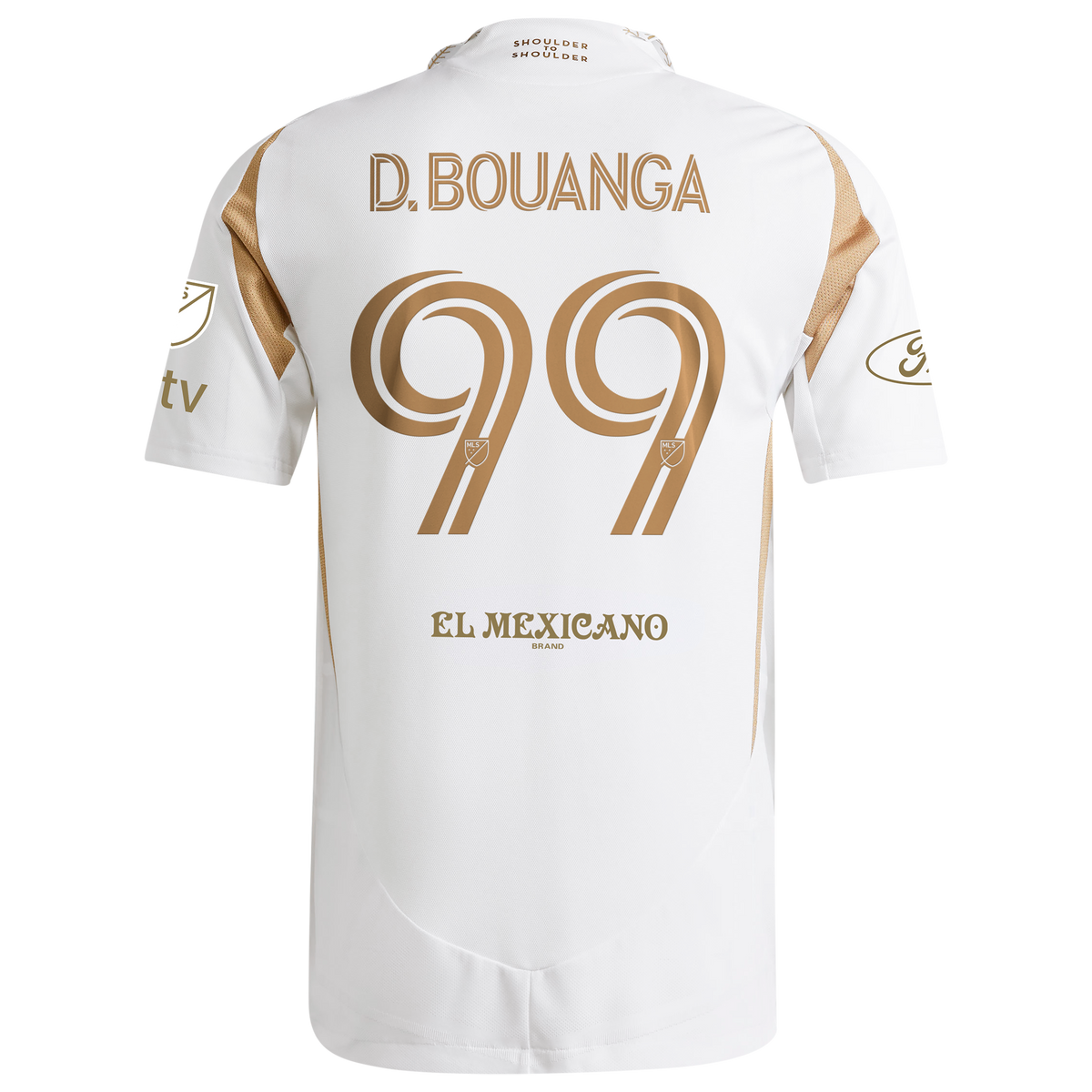 Men's LAFC Denis Bouanga White 2025 Secondary Authentic Player Jersey
