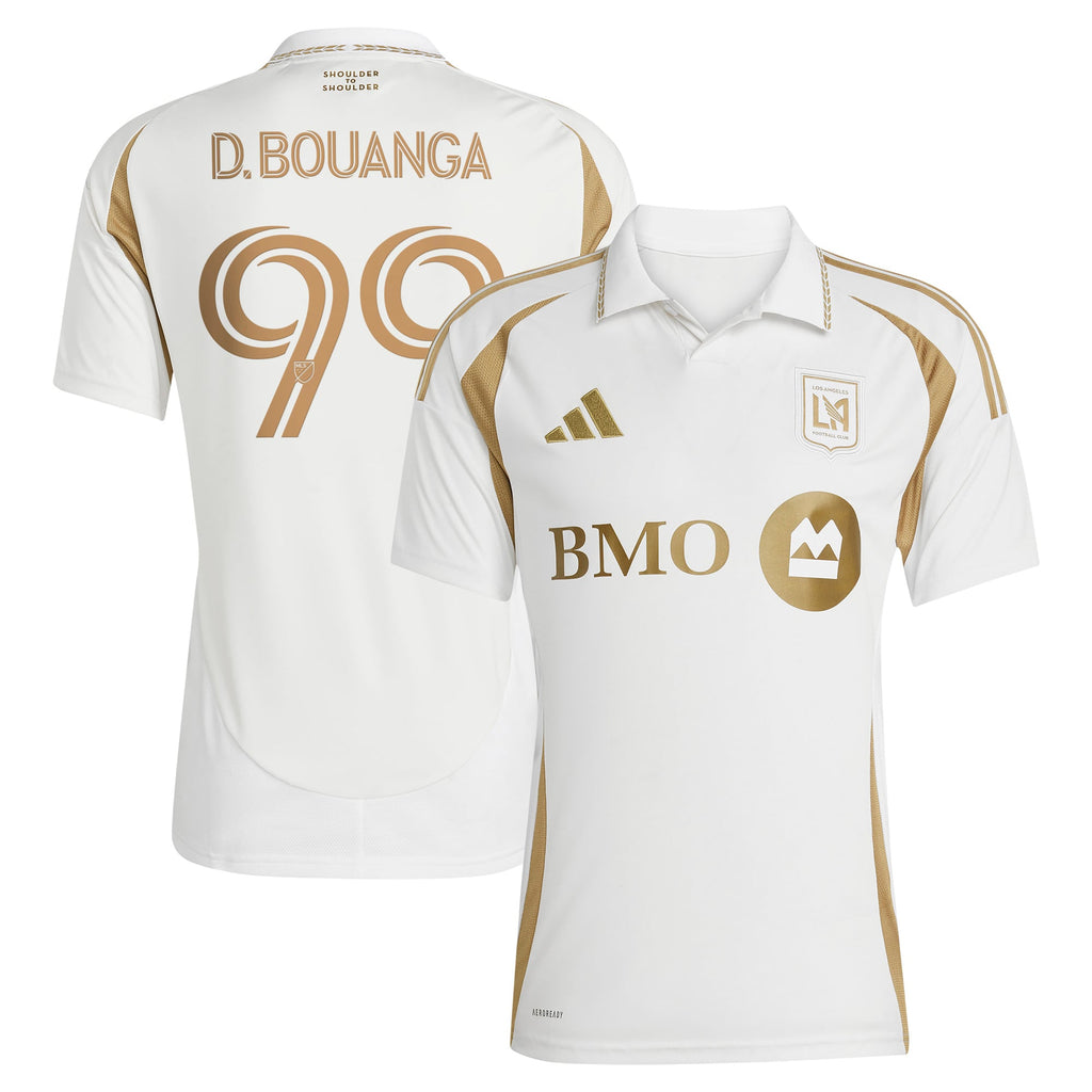 Men's LAFC Denis Bouanga White 2025 Secondary Replica Player Jersey