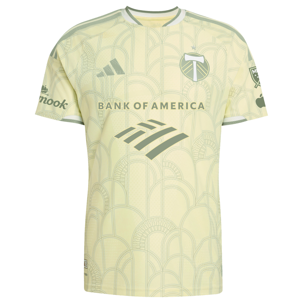 Men's Portland Timbers Diego Chara Yellow 2026 Civic Stadium Kit On-Field Authentic Patch Jersey