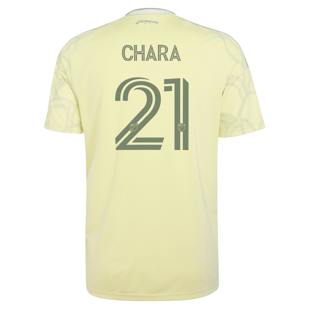 Men's Portland Timbers Diego Chara Yellow 2026 Civic Stadium Kit Replica Jersey