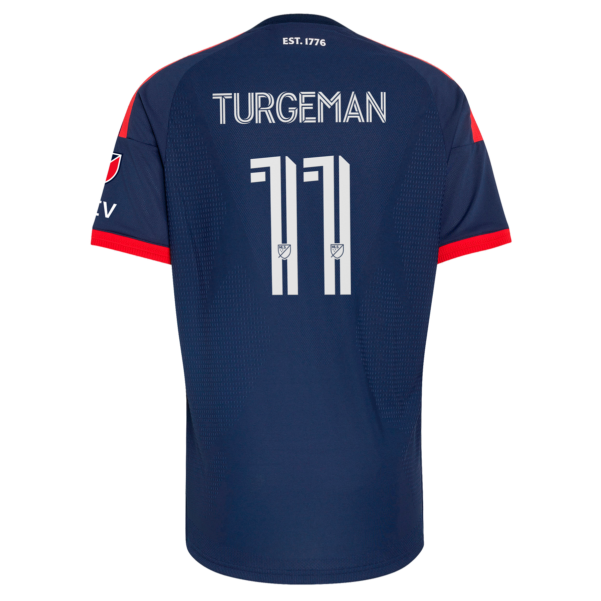 Men's New England Revolution Dor Turgeman Blue 2026 Independence Day On-Field Authentic Patch Jersey