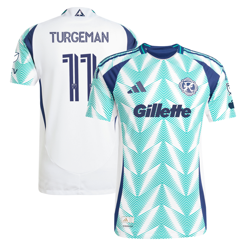 Men's New England Revolution Dor Turgeman White 2025 Eastern White Pine x Flag of New England On-Field Authentic Jersey