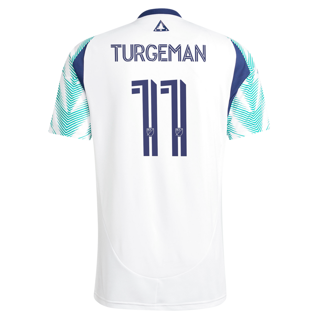 Men's New England Revolution Dor Turgeman White 2025 Eastern White Pine X Flag of New England Replica Jersey