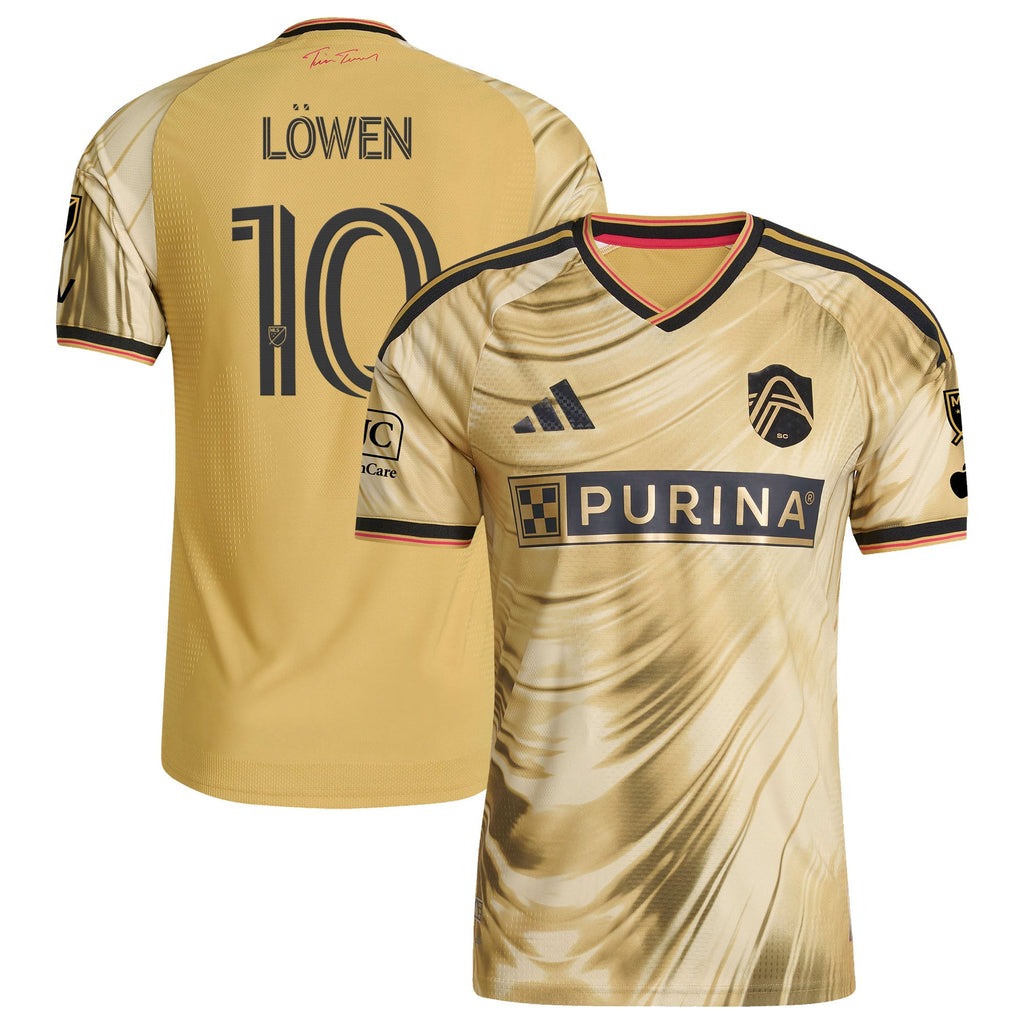 Men's St. Louis CITY SC Eduard Löwen Yellow 2026 The Tina Turner Kit On-Field Authentic Patch Jersey