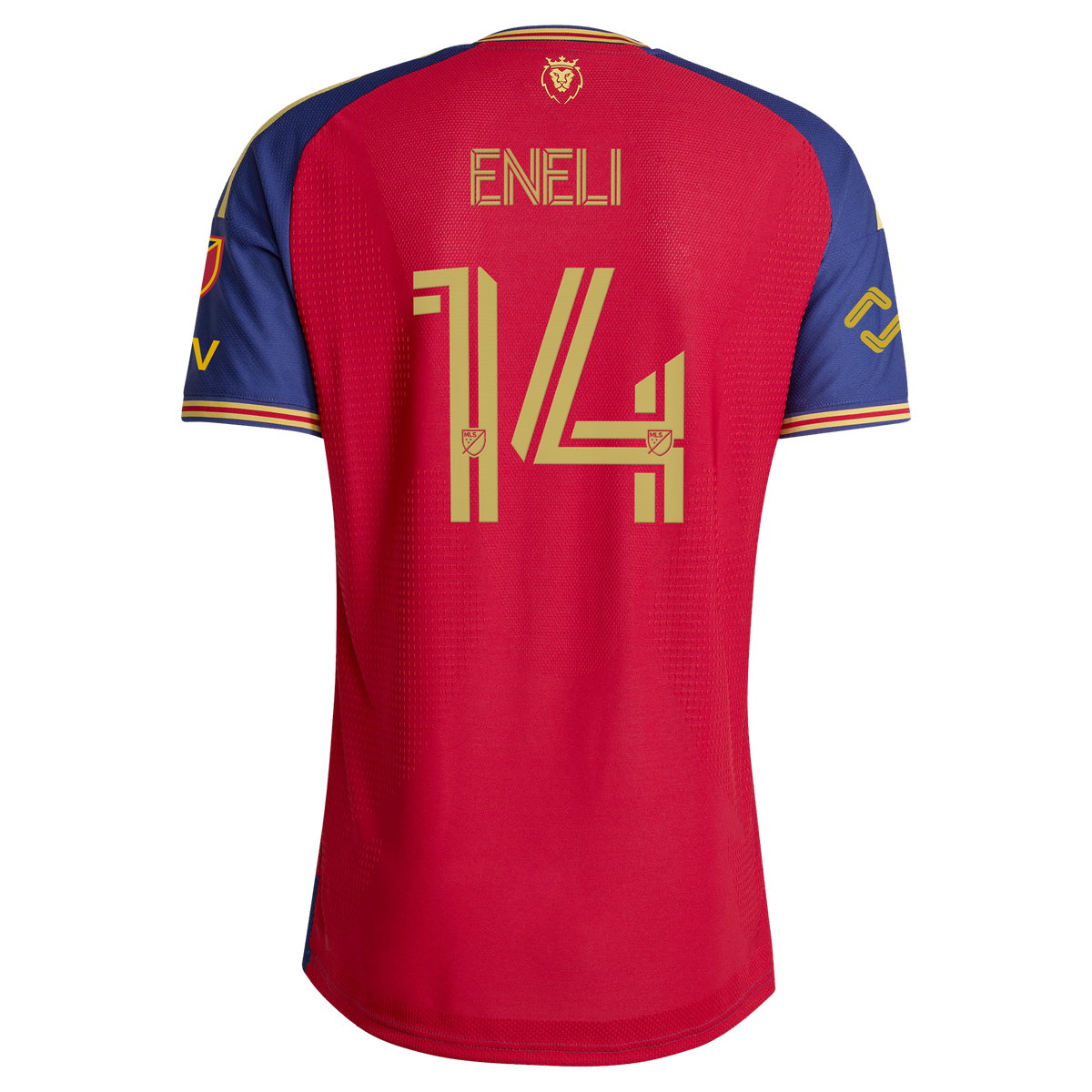 Men's Real Salt Lake Emeka Eneli Red 2026 The Switchback On-Field Authentic Patch Jersey
