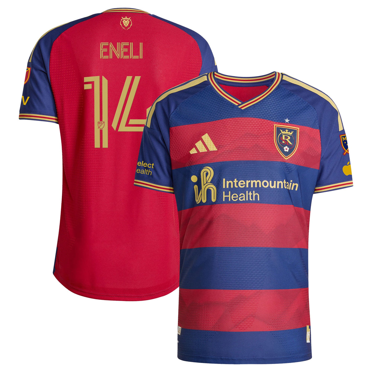 Men's Real Salt Lake Emeka Eneli Red 2026 The Switchback On-Field Authentic Patch Jersey