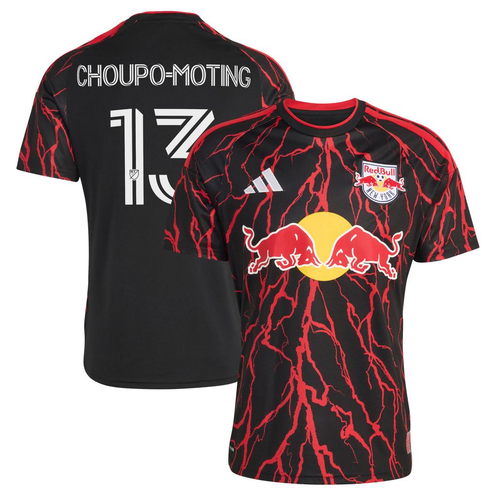 Men's New York Red Bulls Eric Maxim Choupo-Moting Black 2026 The Rooted Kit Replica Jersey