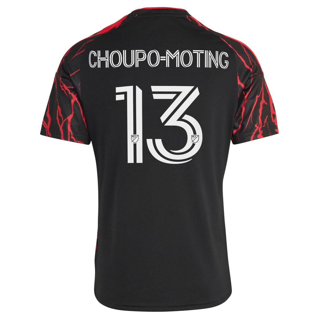 Men's New York Red Bulls Eric Maxim Choupo-Moting Black 2026 The Rooted Kit Replica Jersey