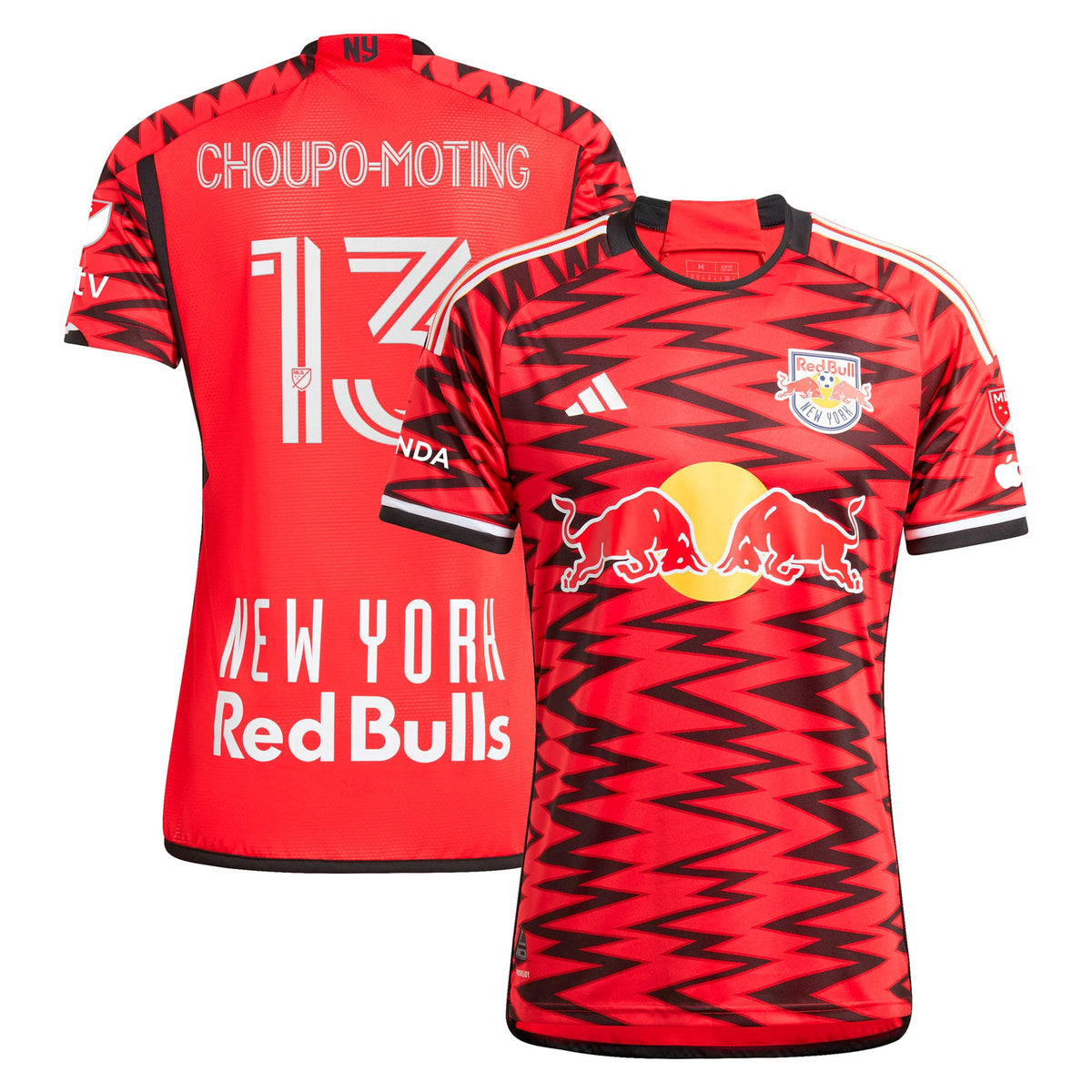 Men's New York Red Bulls Eric Maxim Choupo-Moting Red 2024 Legacy Authentic Player Jersey
