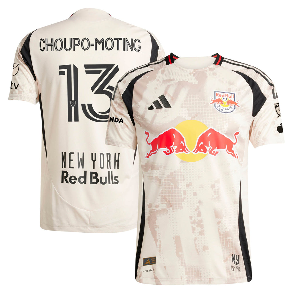 Men's New York Red Bulls Eric Maxim Choupo-Moting Tan 2025 Stone Kit Authentic Player Jersey