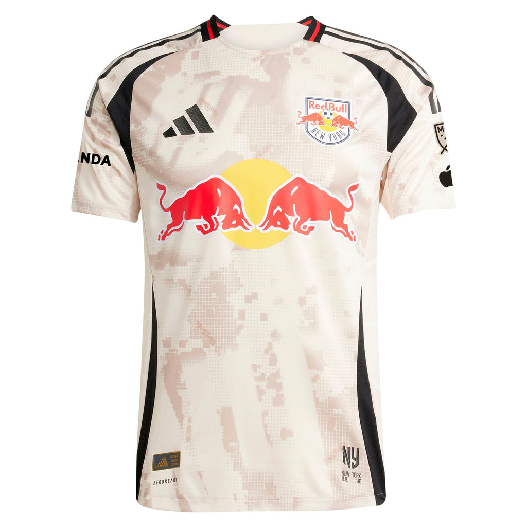 Men's New York Red Bulls Eric Maxim Choupo-Moting Tan 2025 Stone Kit Authentic Player Jersey