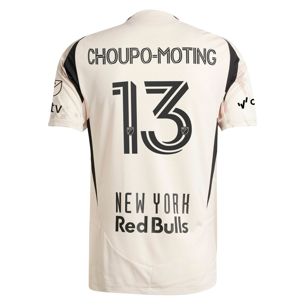 Men's New York Red Bulls Eric Maxim Choupo-Moting Tan 2025 Stone Kit Authentic Player Jersey