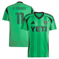 Men's Austin FC Facundo Torres Green 2025 The Heartbeat Kit Replica Jersey