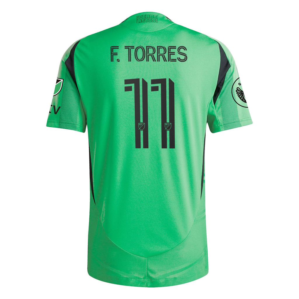 Men's Austin FC Facundo Torres Green 2025 The Heartbeat On-Field Authentic Jersey