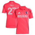 Men's St. Louis CITY SC Fallou Fall Red 2025 Forever CITY Red Replica Jersey