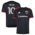 Men's D.C. United Gabriel Pirani Black 2026 Black-and-Red Kit Replica Jersey