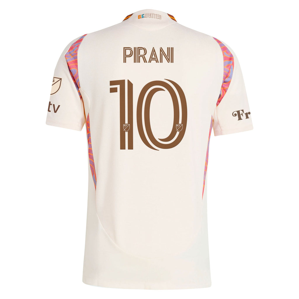 Men's D.C. United Gabriel Pirani Natural 2025 The Soul Kit On-Field Authentic Jersey