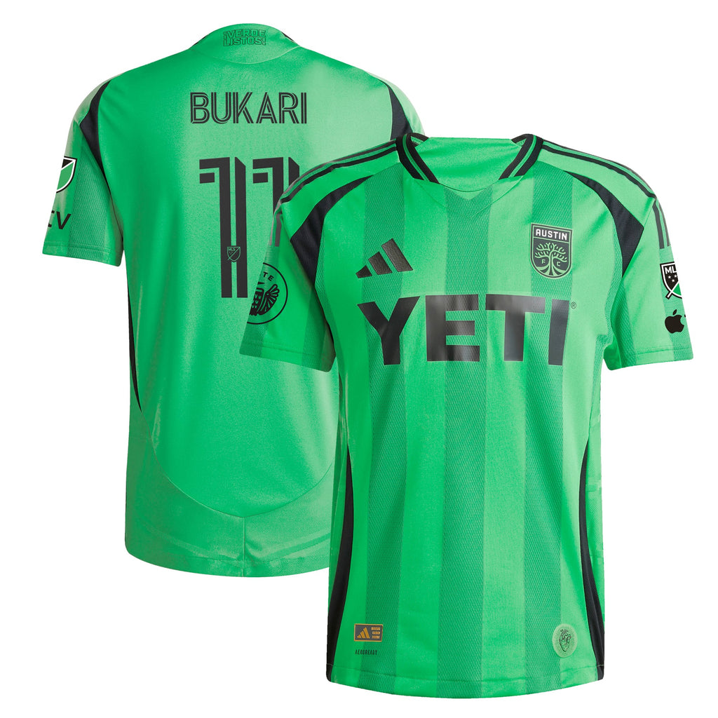 Men's Austin FC Green 2025 The Heartbeat Kit Authentic Player Jersey