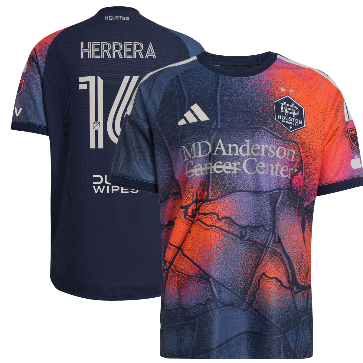 Men's Houston Dynamo FC Héctor Herrera Blue 2026 Mission Control On-Field Authentic Patch Jersey