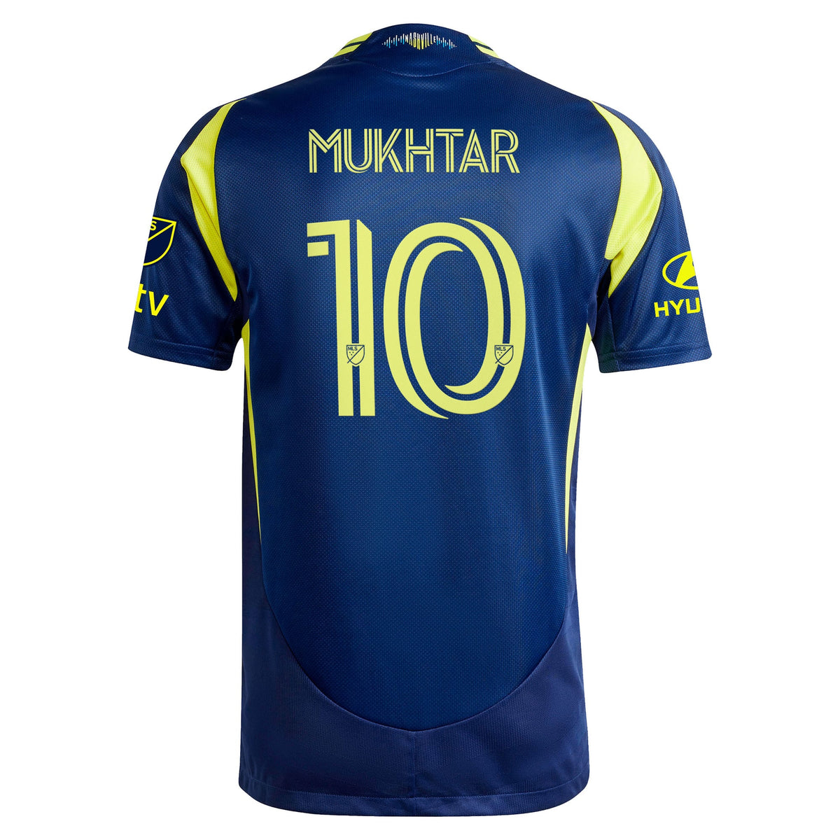 Men's Nashville SC Hany Mukhtar Navy 2025 The Heart Of Nashville Kit Authentic Player Jersey
