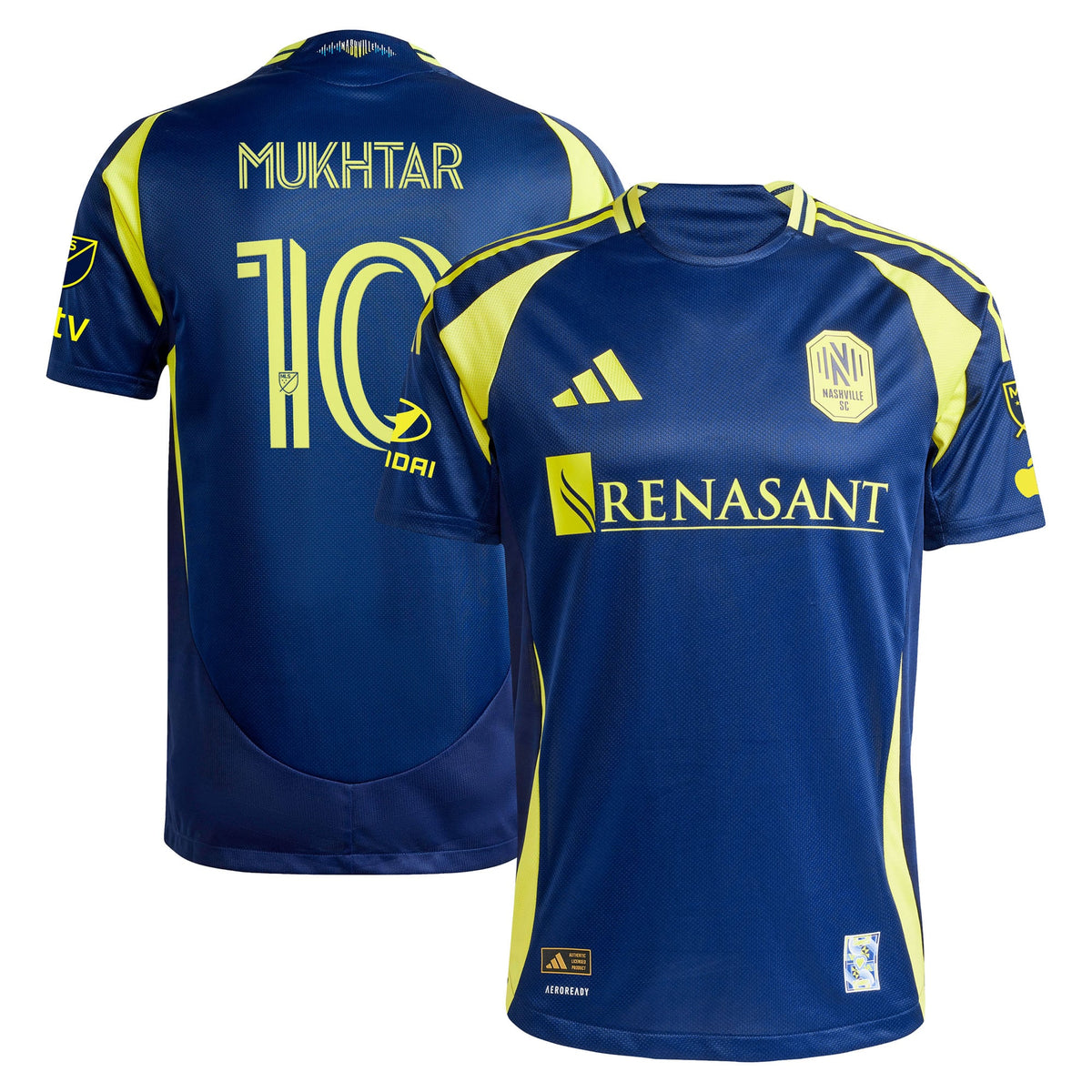 Men's Nashville SC Hany Mukhtar Navy 2025 The Heart Of Nashville Kit Authentic Player Jersey