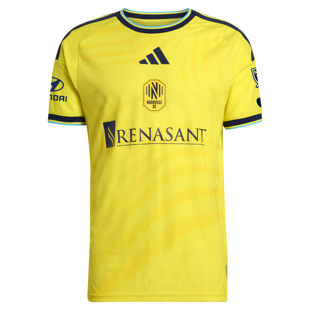 Men's Nashville SC Hany Mukhtar Yellow 2026 The Reverb Kit On-Field Authentic Patch Jersey