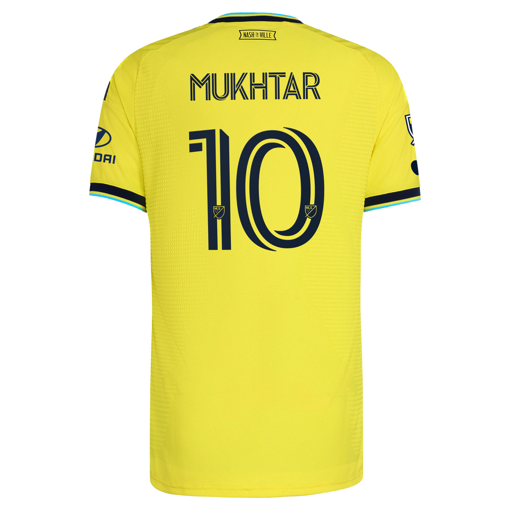 Men's Nashville SC Hany Mukhtar Yellow 2026 The Reverb Kit On-Field Authentic Patch Jersey
