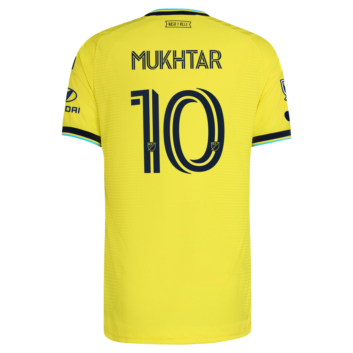 Men's Nashville SC Hany Mukhtar Yellow 2026 The Reverb Kit On-Field Authentic Patch Jersey