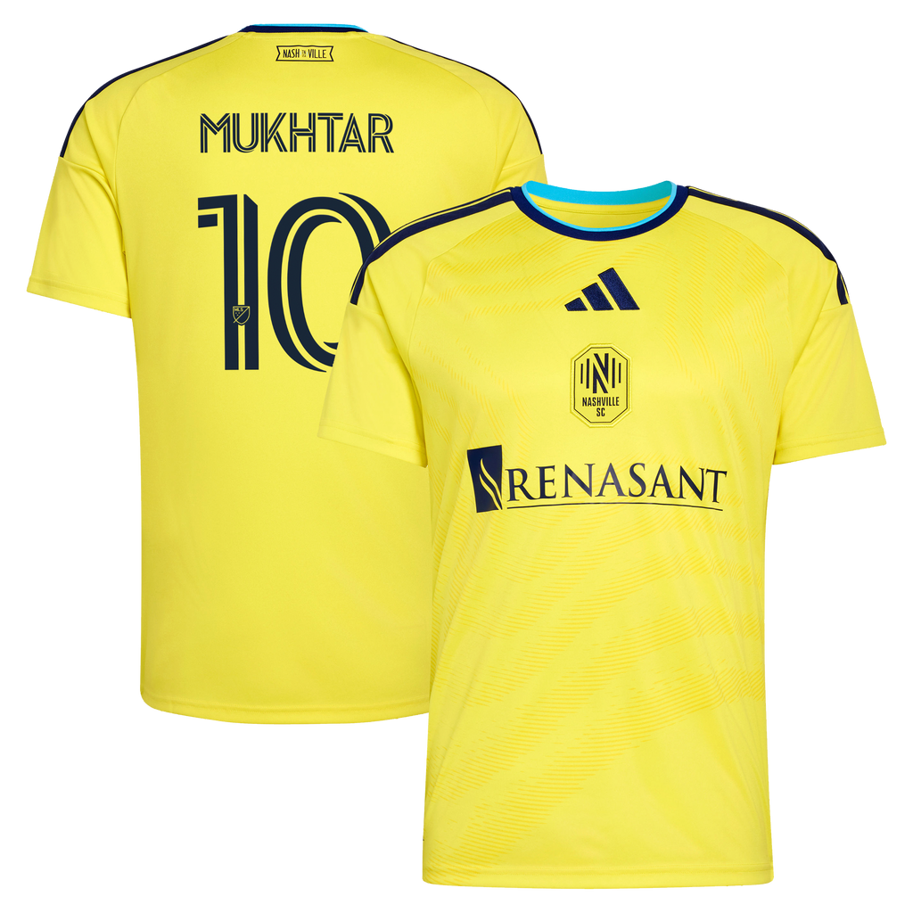 Men's Nashville SC Hany Mukhtar Yellow 2026 The Reverb Kit Replica Jersey